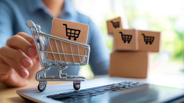 "E-commerce and Wholesale Distribution – Online Shopping Concept"